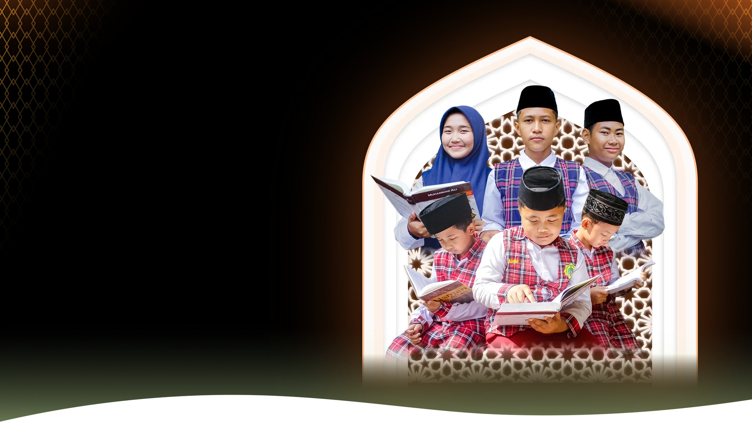 Siswa dan siswi Al Mumtaz belajar serta membaca Al-Qur’an bersama.